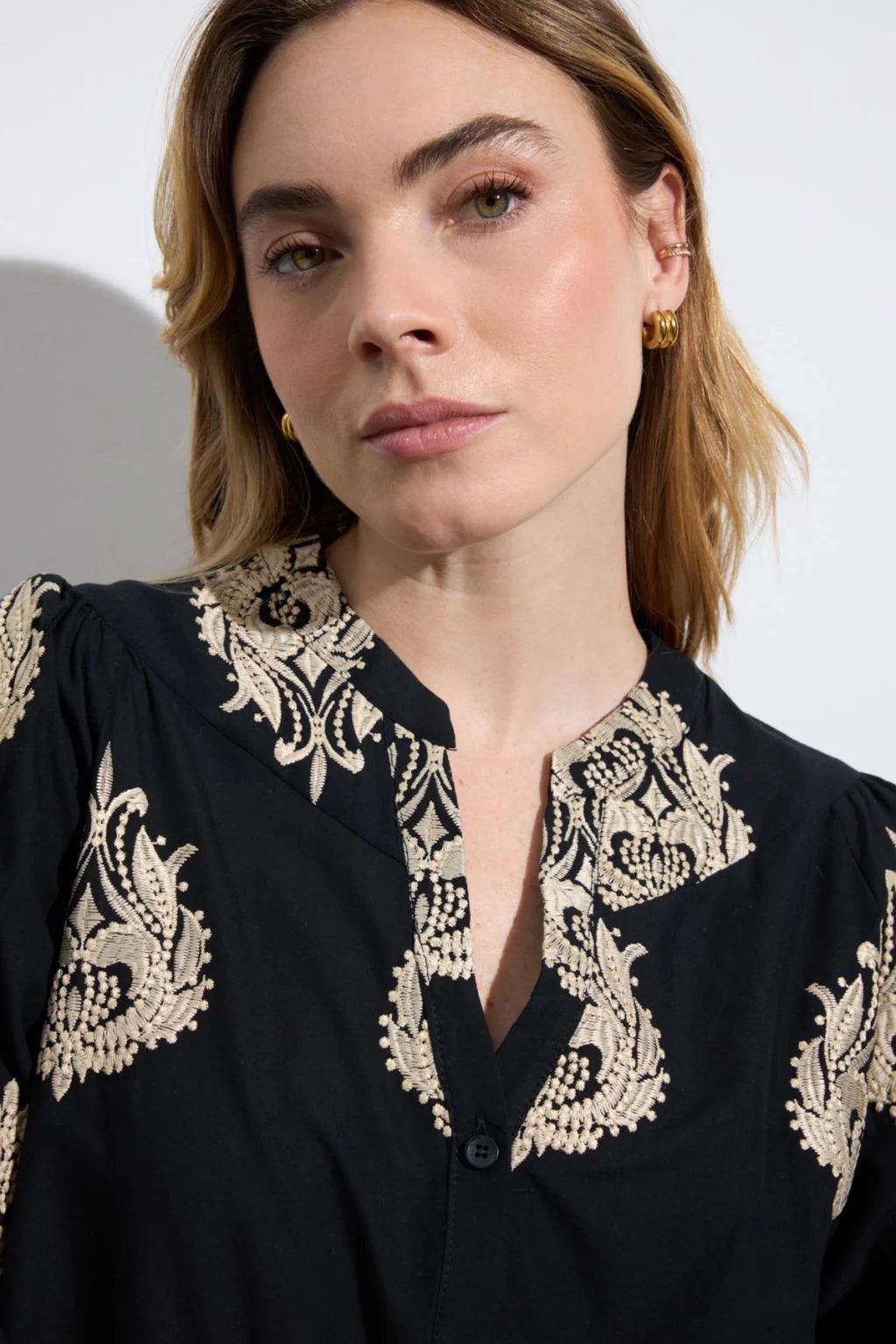 Bielsa Black BlousePosh Boutique