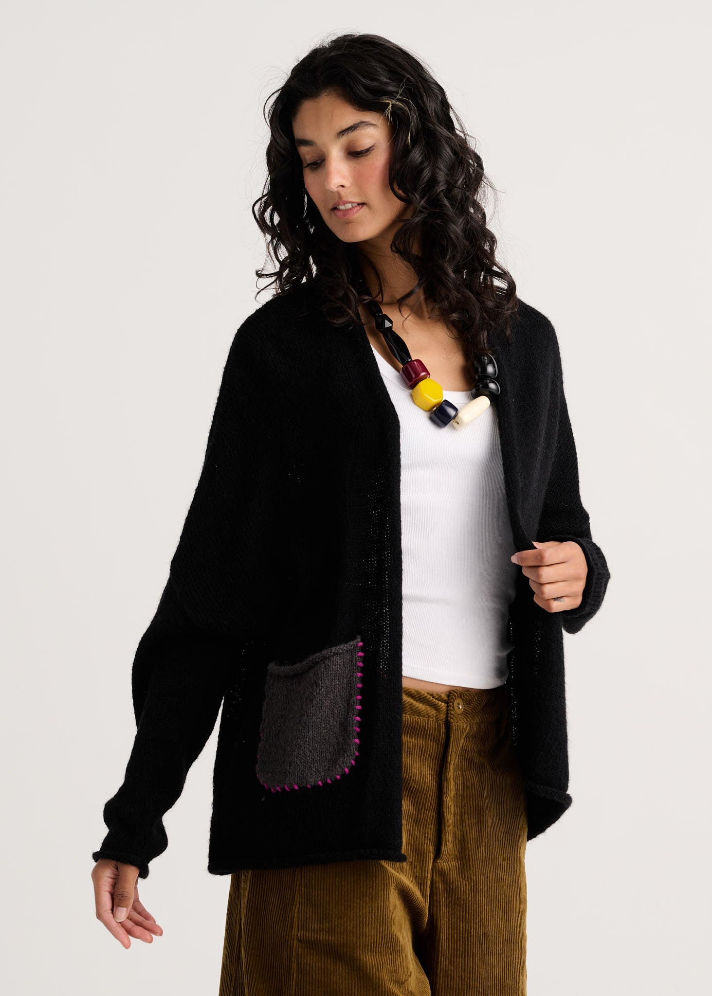 Eye Spy Black Cardigan – Posh Boutique