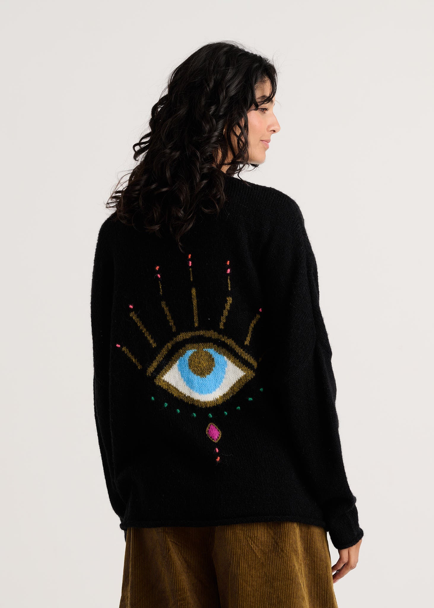 Eye Spy Black Cardigan – Posh Boutique