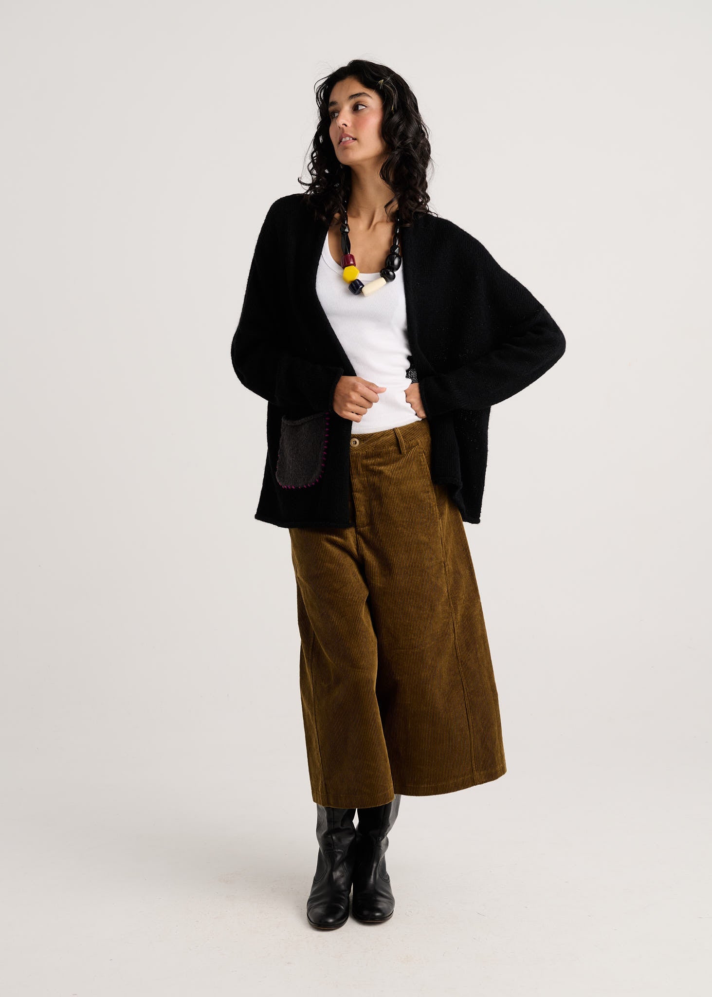 Eye Spy Black Cardigan – Posh Boutique