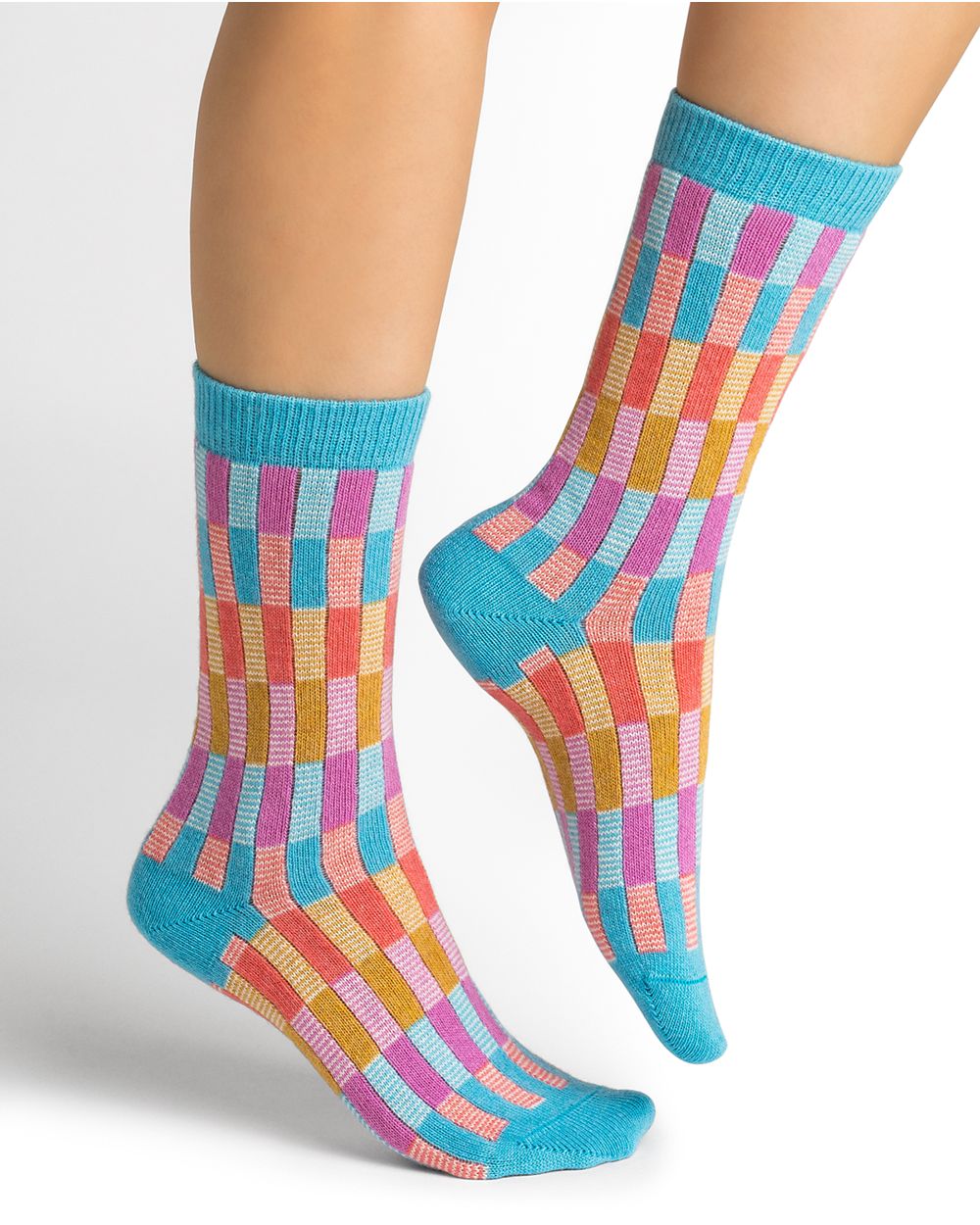 Bleuforêt Cashmere Check SocksSocksPosh Boutique