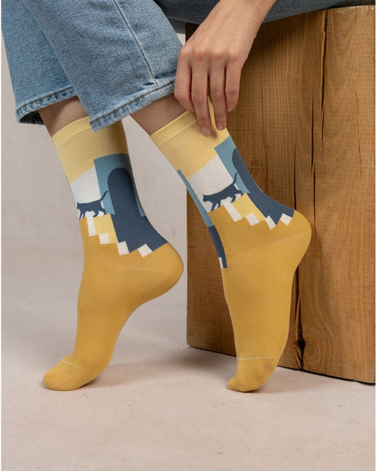 Bleuforêt City Cat SocksSocksPosh Boutique