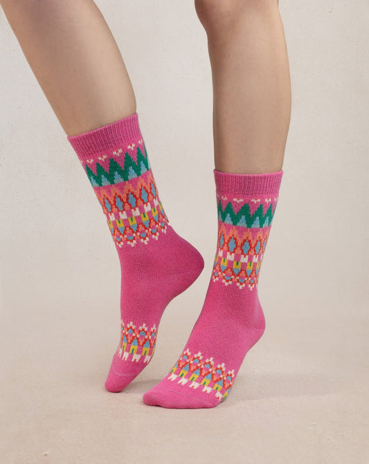 Bleuforêt Jacquard Pattern SocksSocksPosh Boutique