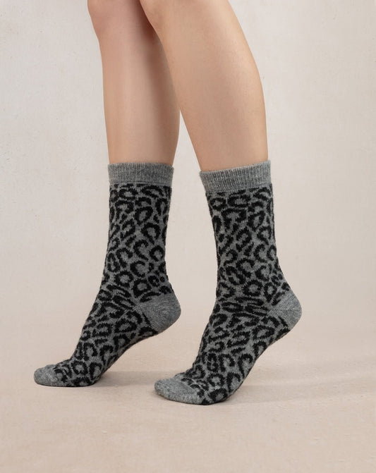 Bleuforêt Leopard Cozy SocksSocksPosh Boutique