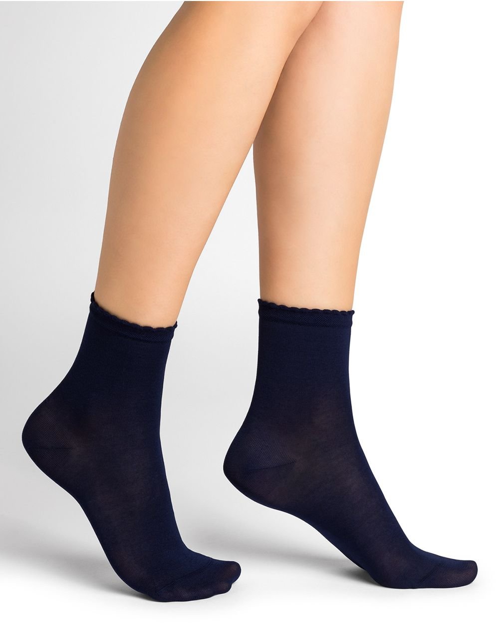 Bleuforêt Lisle Socks With Crinkle TrimSocksPosh Boutique