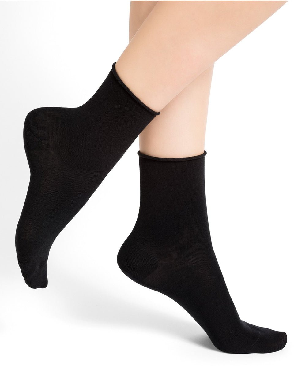 Bleuforêt Velvety Cotton Roll Top SocksSocksPosh Boutique