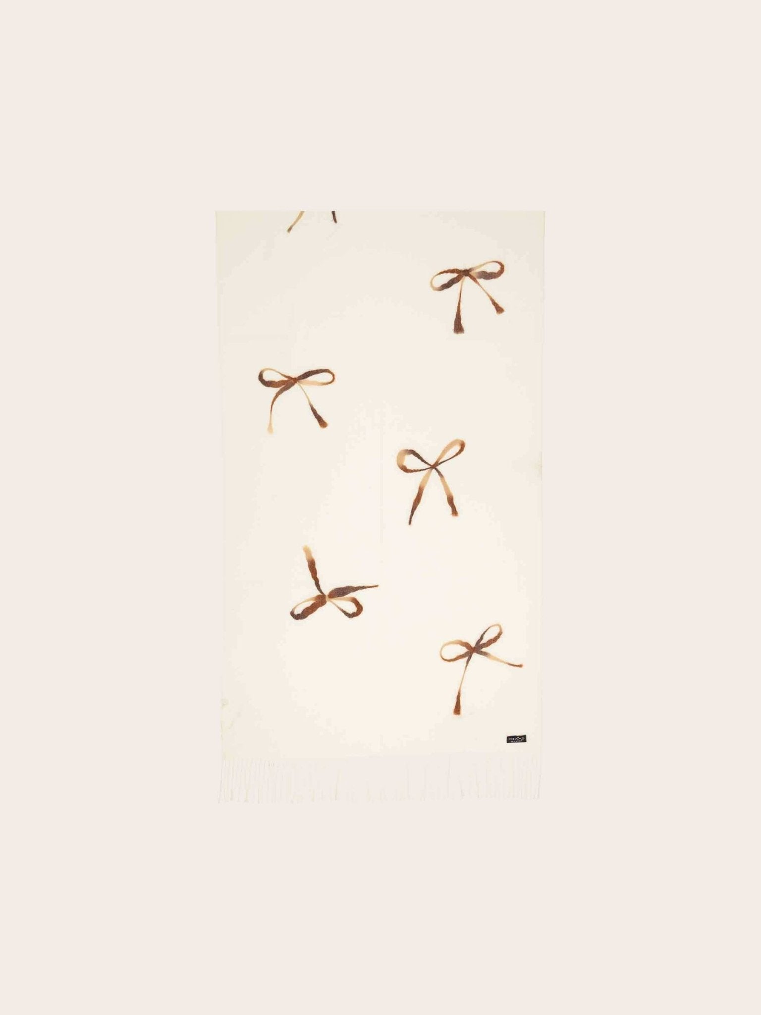 Bow Embroidered ScarfPosh Boutique