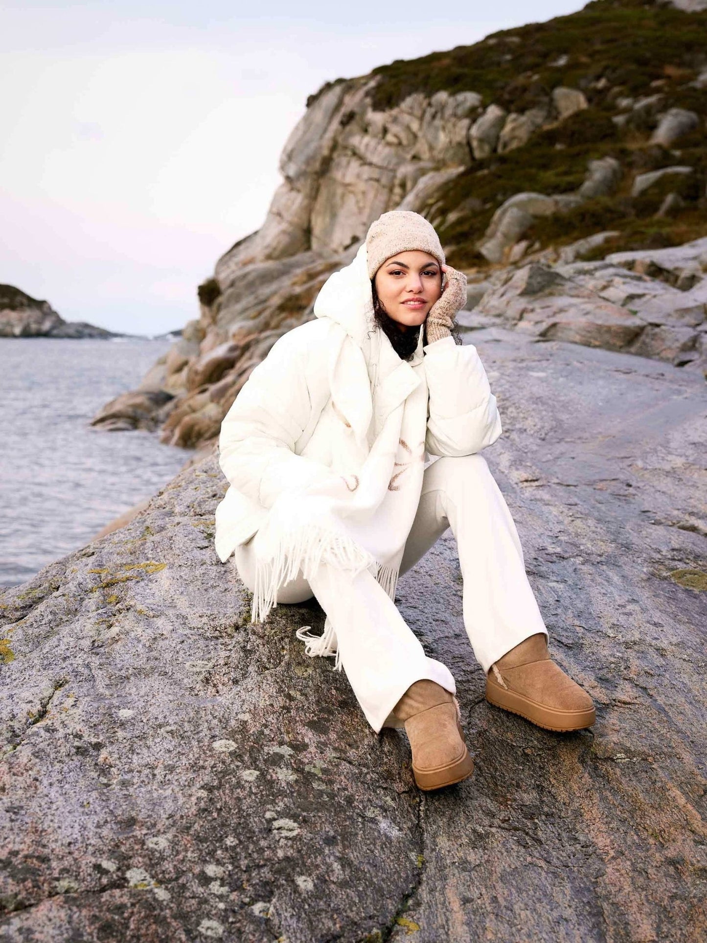 Bow Embroidered ScarfPosh Boutique