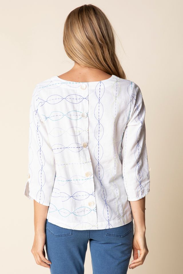 Button Back PulloverTopsPosh Boutique