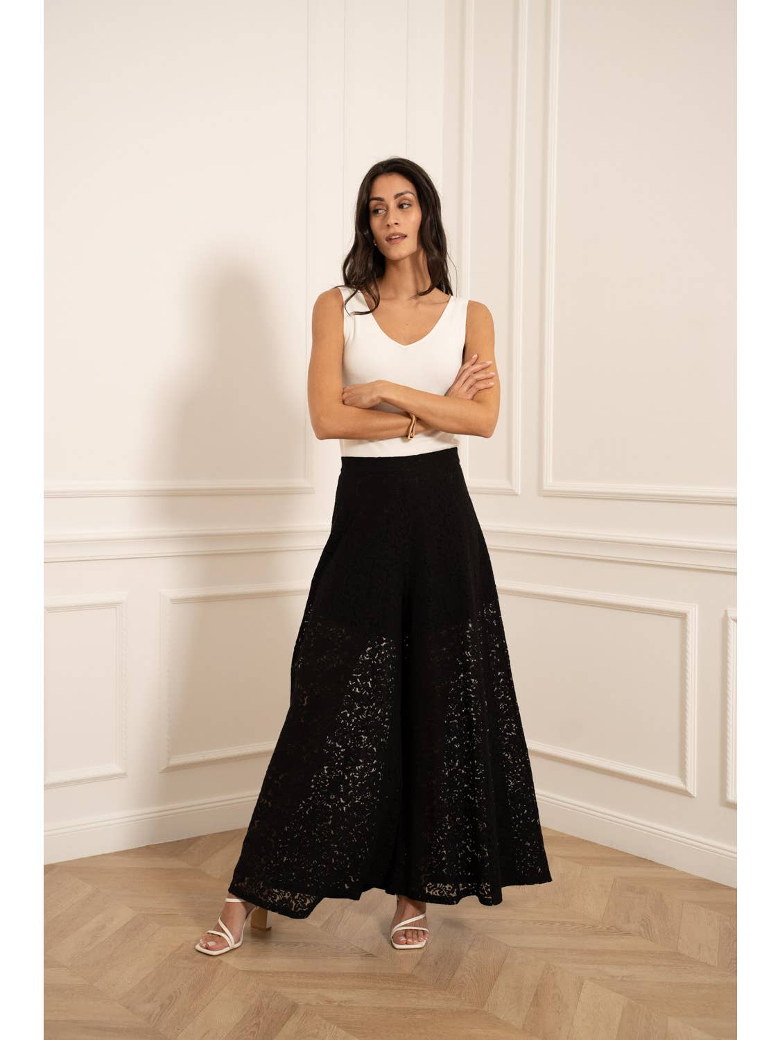 Camille Wide Lace PantsPosh Boutique