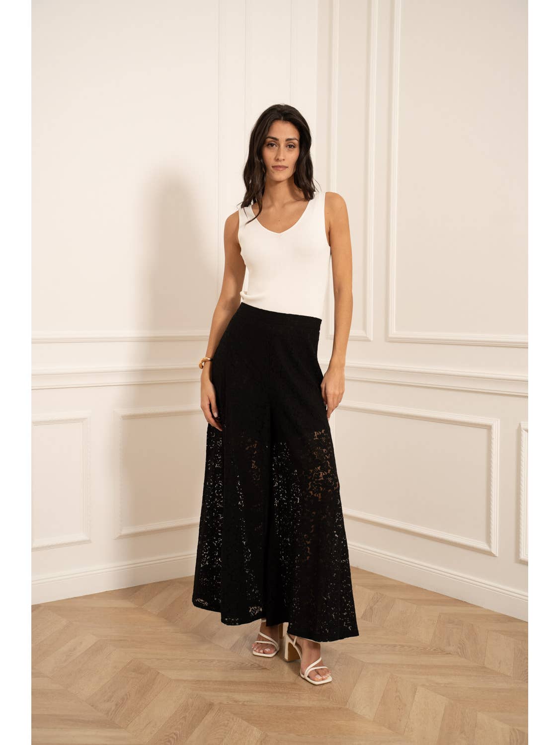 Camille Wide Lace PantsPosh Boutique