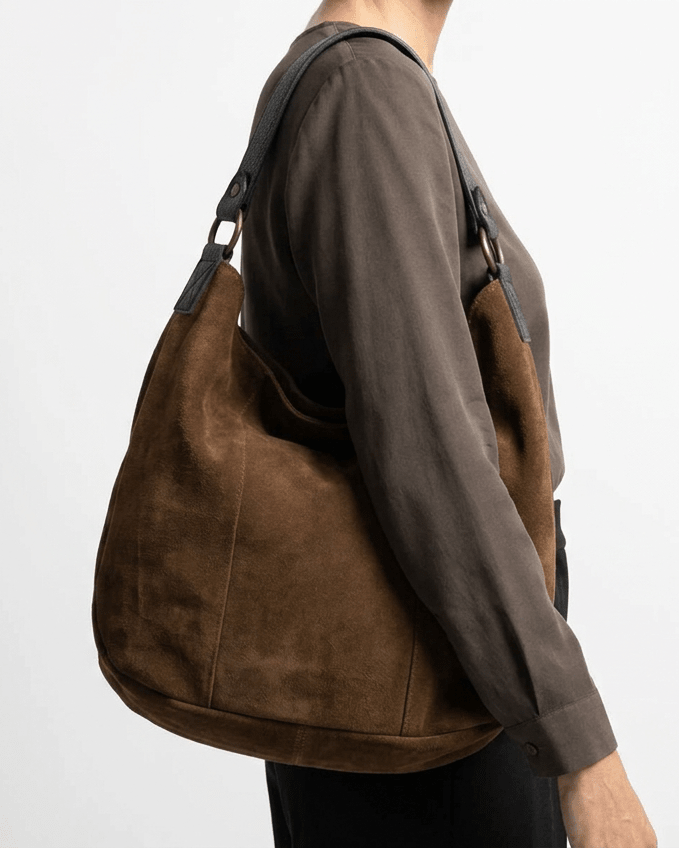 Carina Suede Leather BagHandbagsPosh Boutique