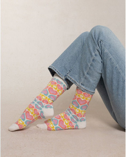 Cashmere Heart SocksPosh Boutique