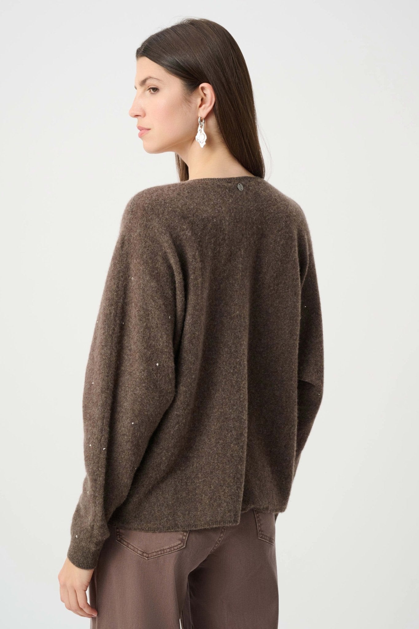 Cashmere Sweater With Rhinestone DetailSweatersPosh Boutique