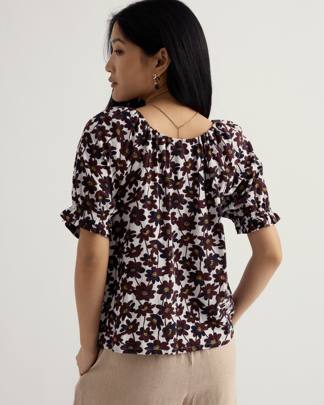 Ceanothus Half - Sleeve TopPosh Boutique