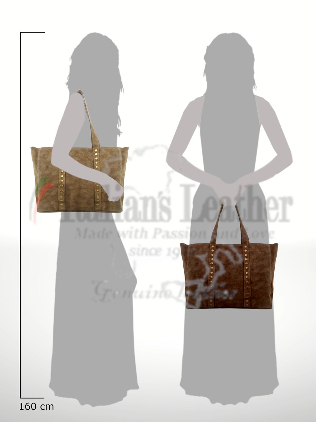 Celina Suede Leather ToteHandbagsPosh Boutique