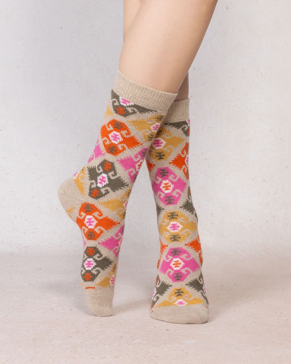 Tapestry Cashmere Socks