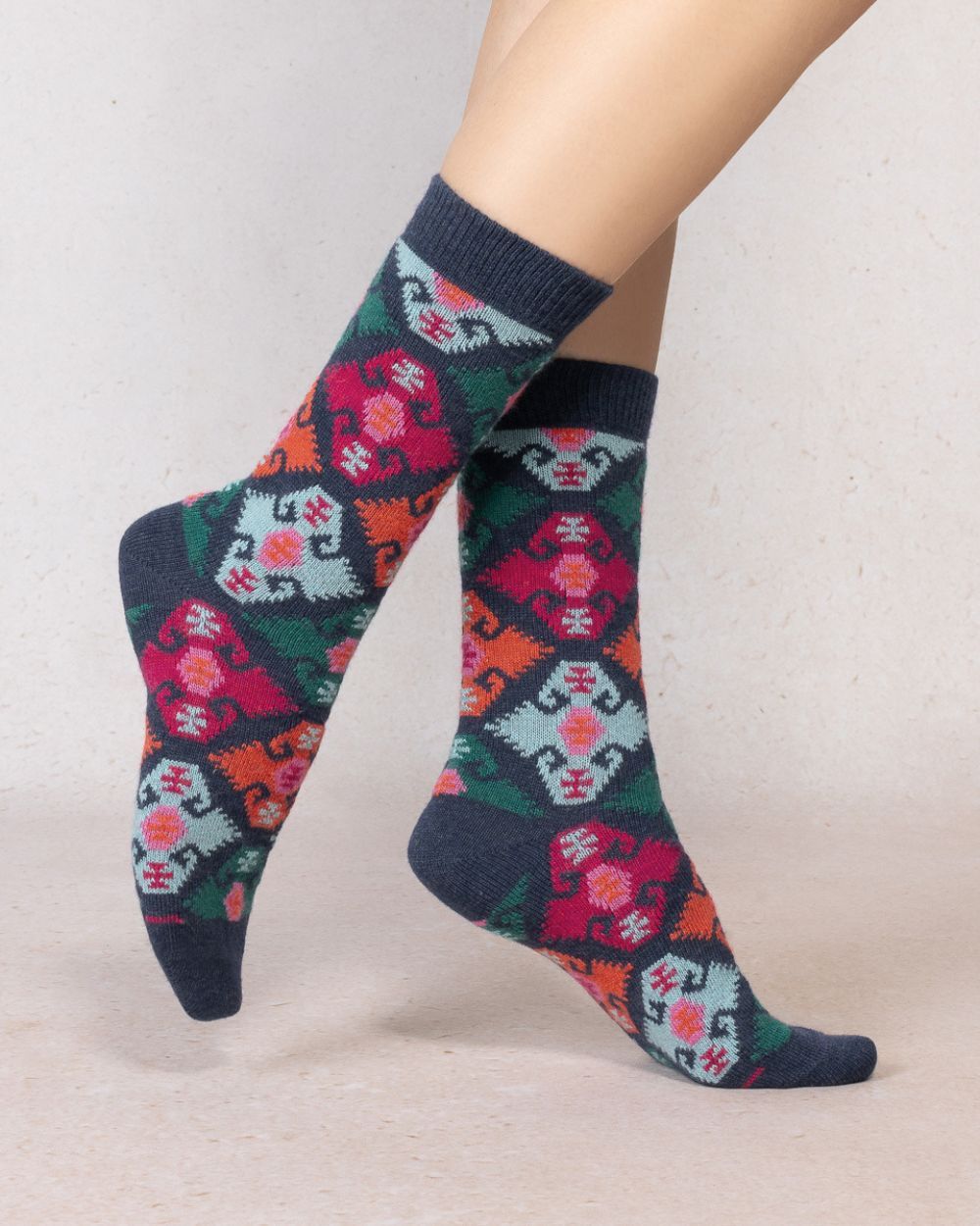 Tapestry Cashmere Socks