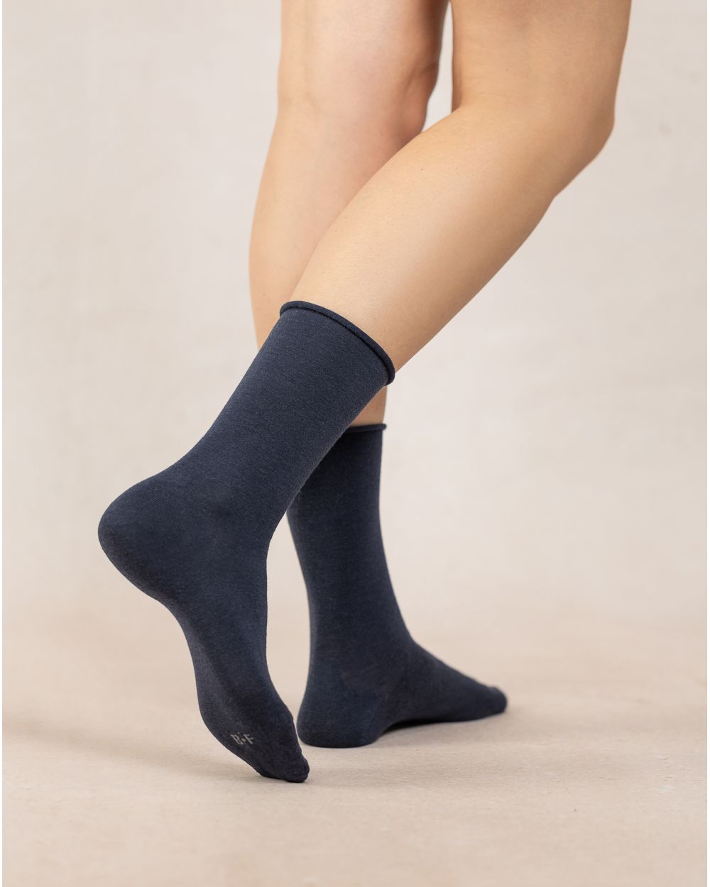 Wool Roll Top Socks