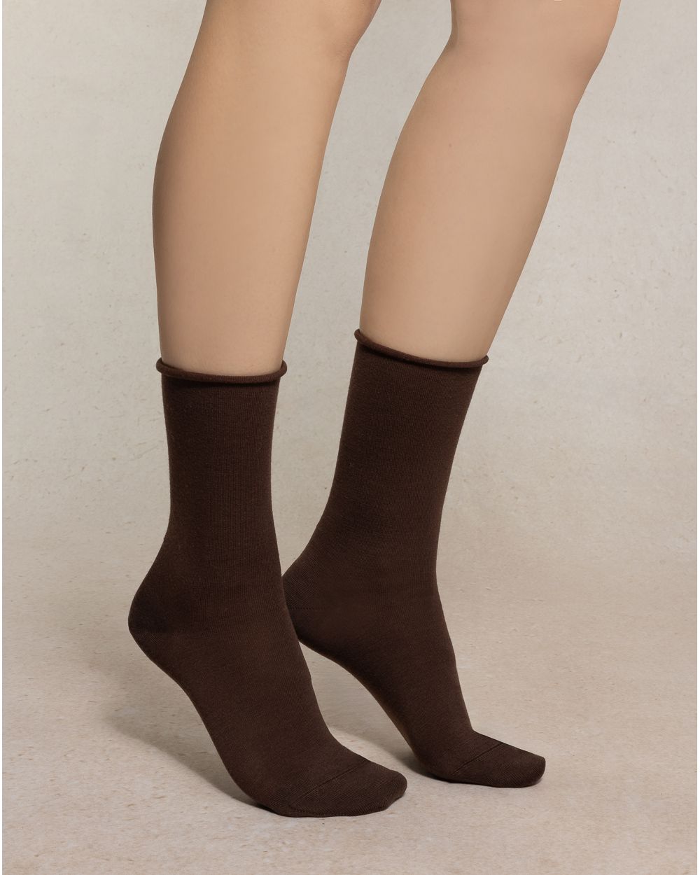 Wool Roll Top Socks