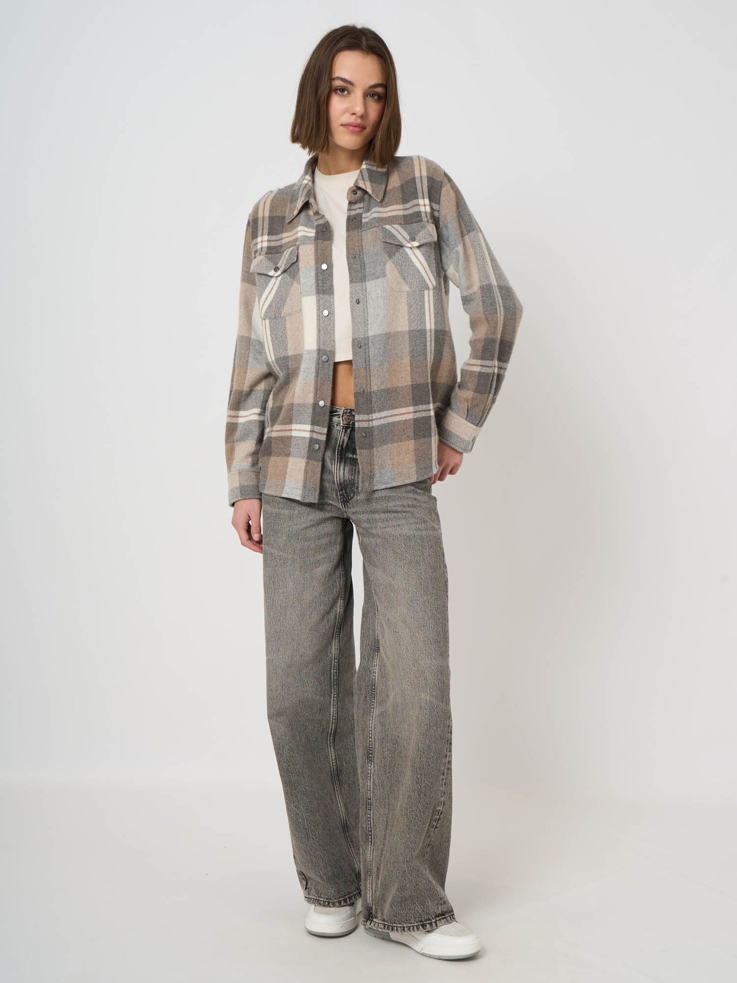 Checked Overshirt JacketPosh Boutique