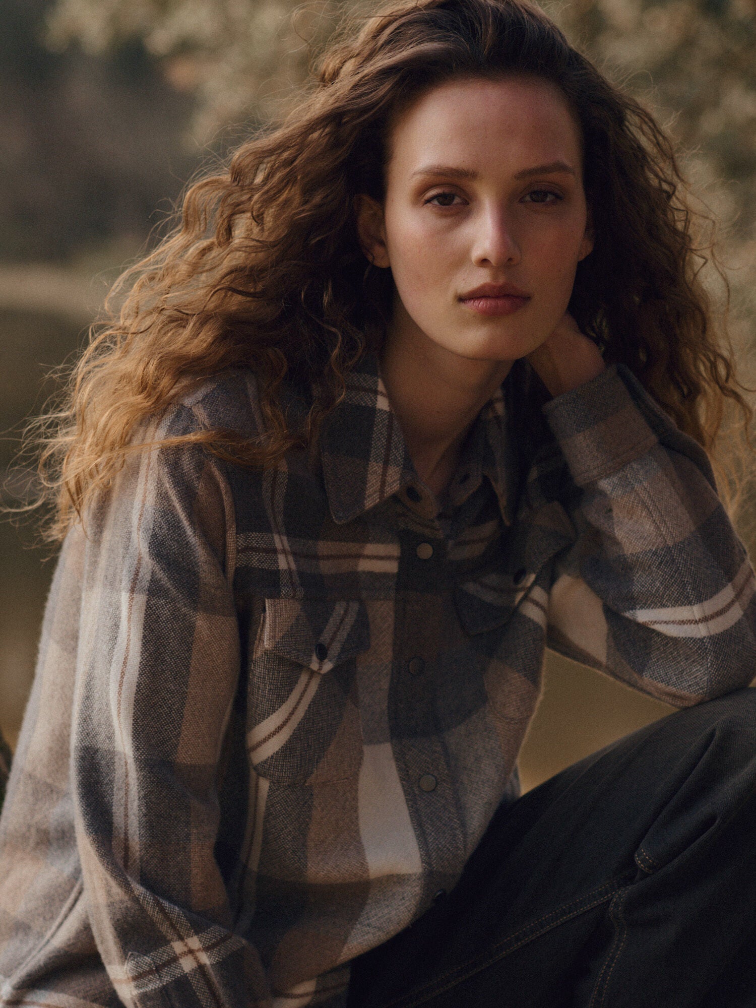 Checked Overshirt JacketPosh Boutique