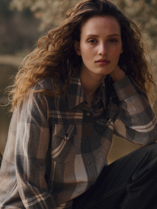 Checked Overshirt JacketPosh Boutique
