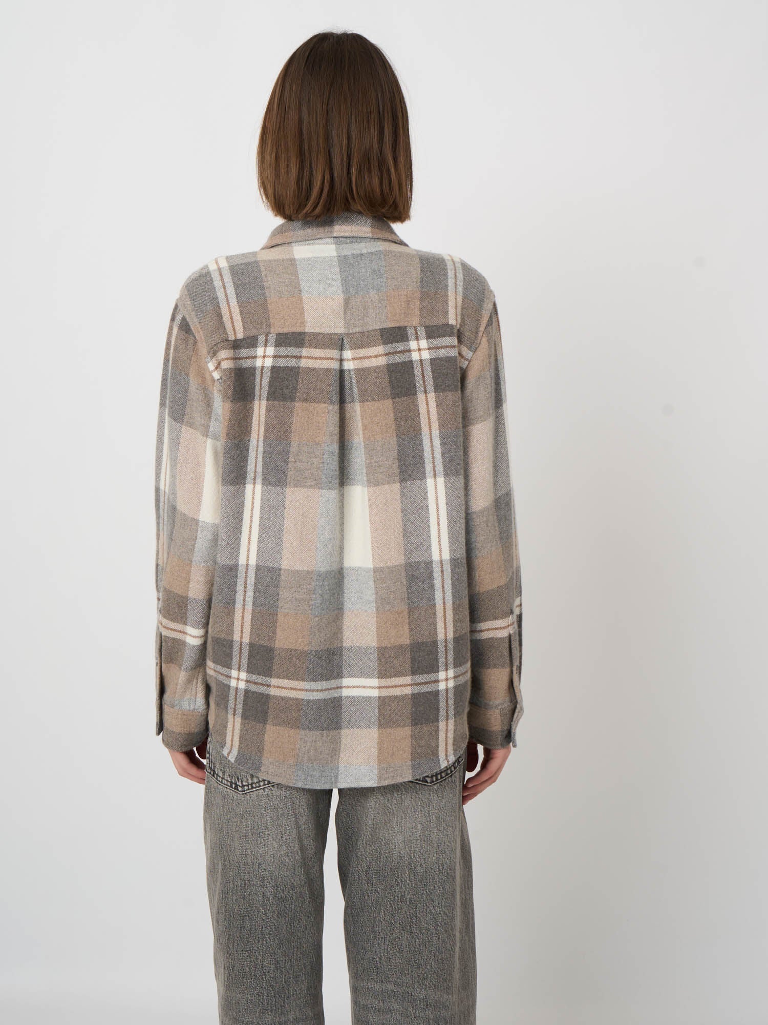 Checked Overshirt JacketPosh Boutique