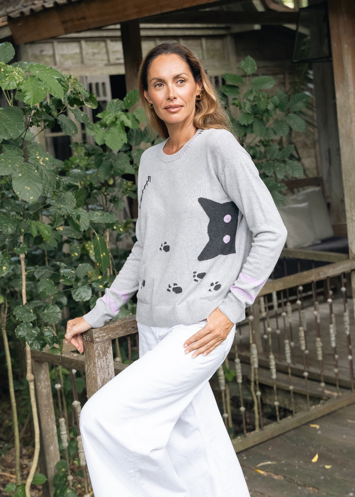 Cheeky Cat SweaterSweatersPosh Boutique