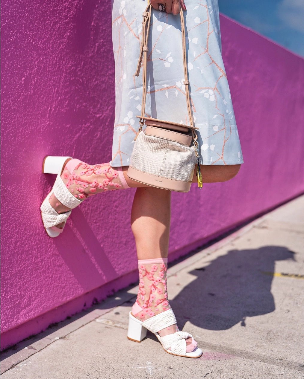 Cherry Blossom Sheer SocksPosh Boutique