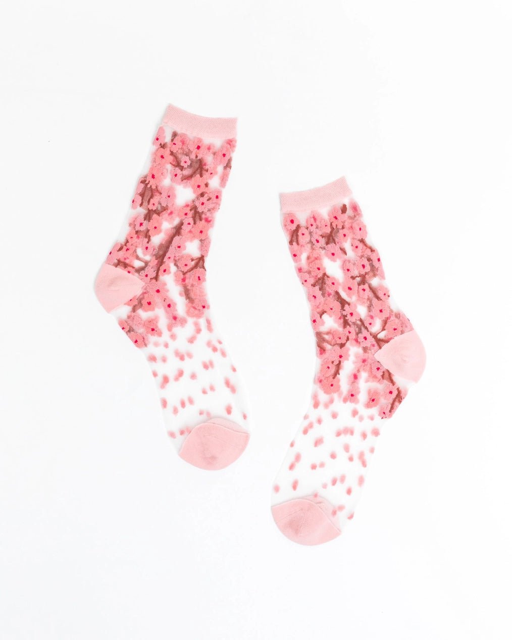 Cherry Blossom Sheer SocksPosh Boutique