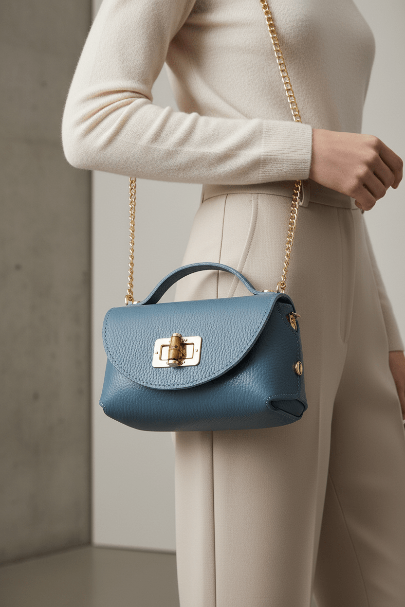 Chic Mini Leather CrossbodyHandbagsPosh Boutique