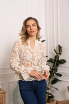 Choklate Bohemian Lace BlouseTopsPosh Boutique