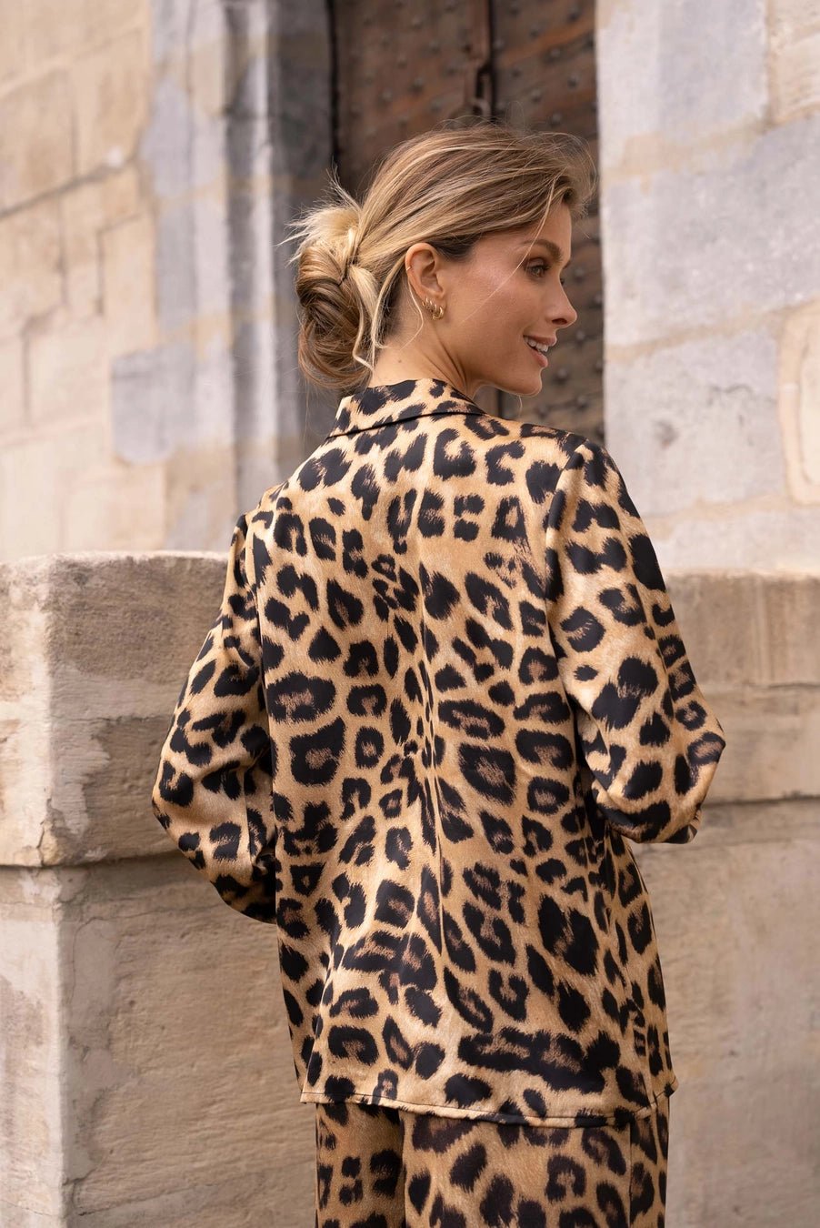 Choklate Paris Leopard Satin ShirtTopsPosh Boutique