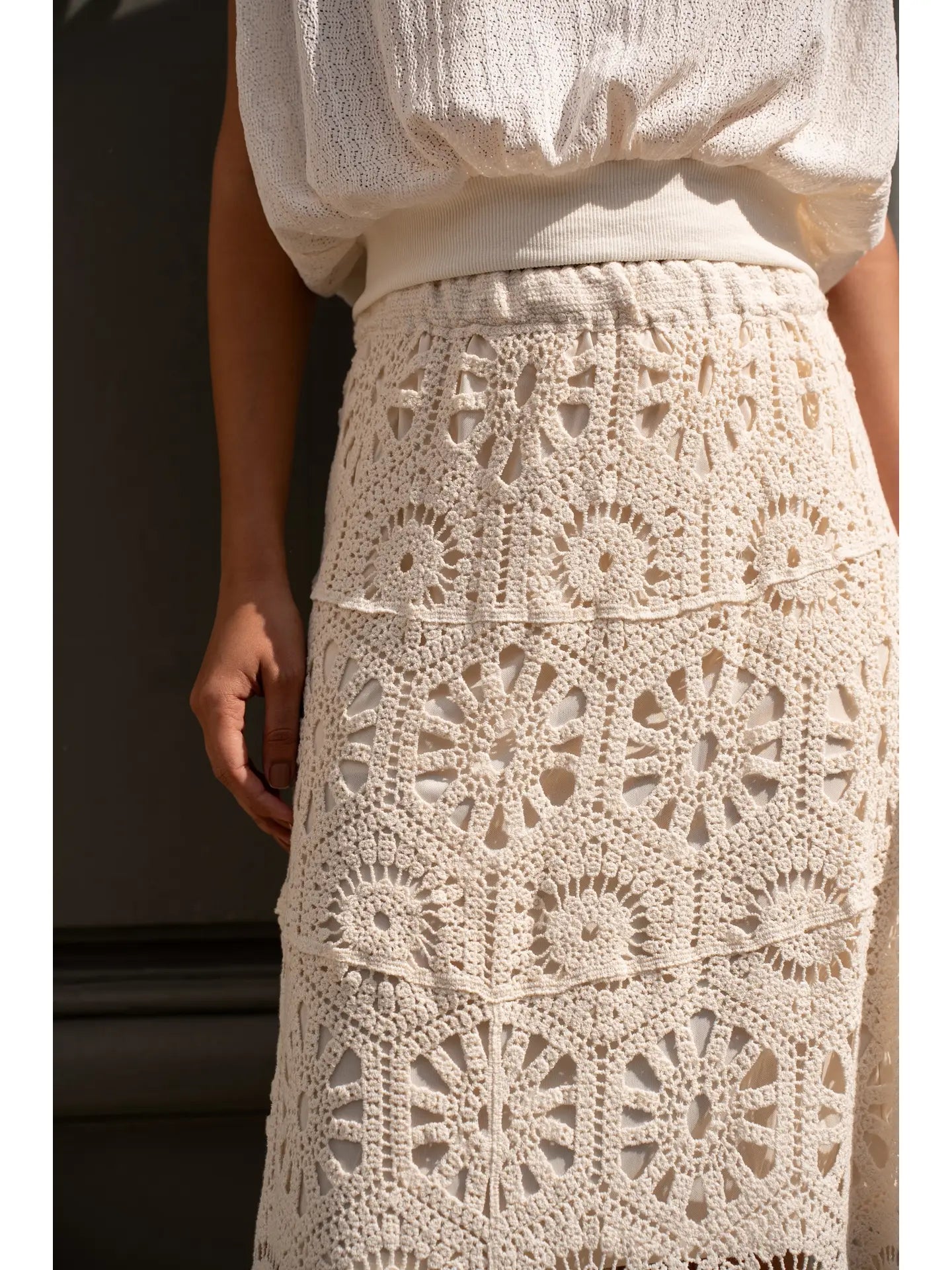 Choklate Paris Openwork Crochet SkirtSkirtsPosh Boutique