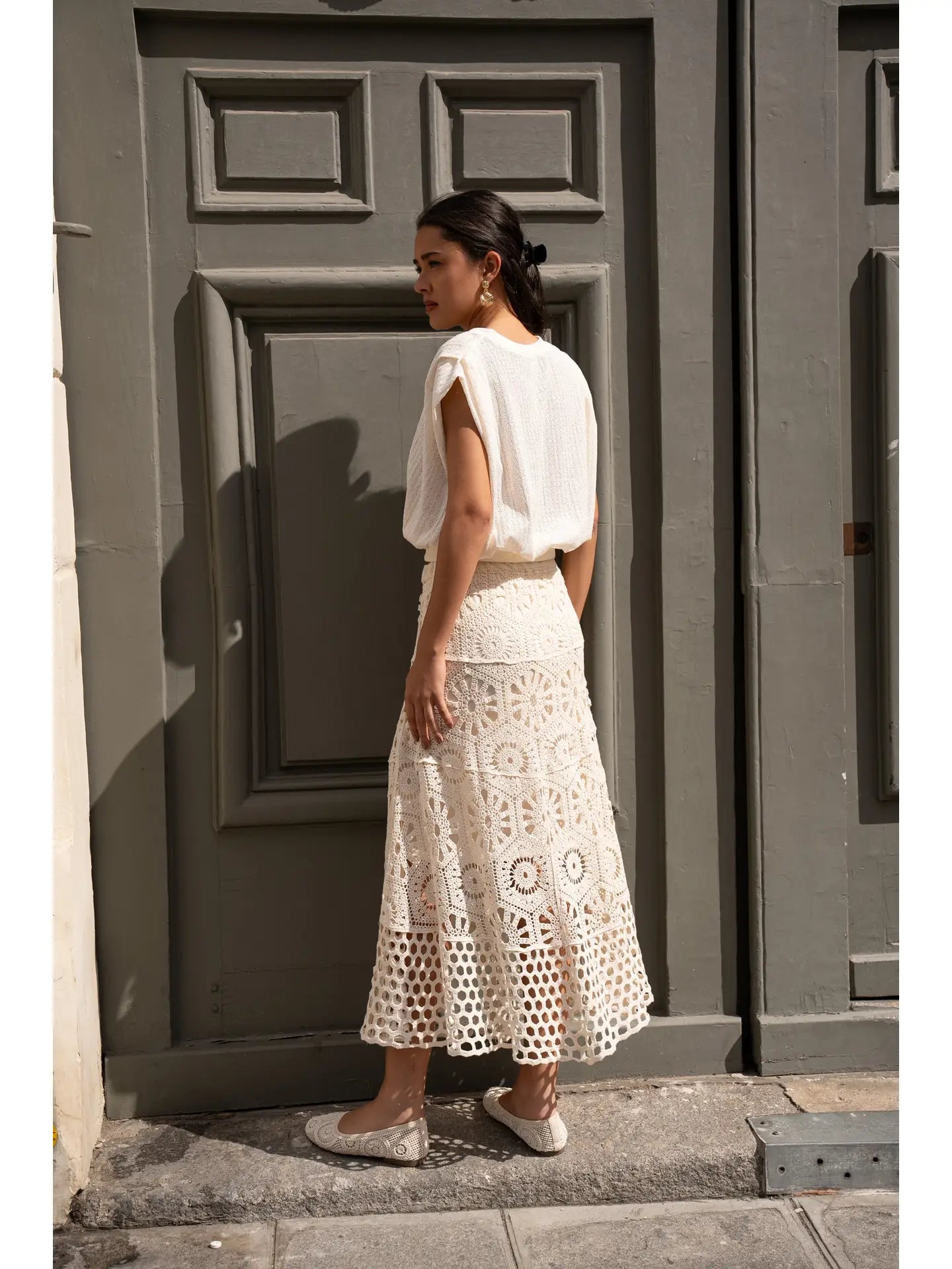 Choklate Paris Openwork Crochet SkirtSkirtsPosh Boutique