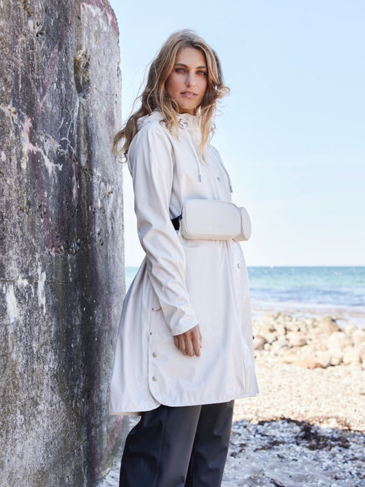Classic Milk RaincoatJacketsPosh Boutique