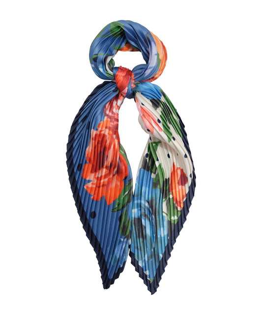 Classic Rose Pleated Diamond ScarfPosh Boutique