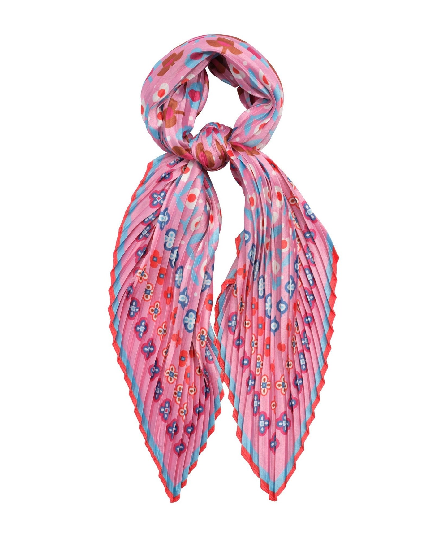 Clover Pleated Diamond ScarfPosh Boutique