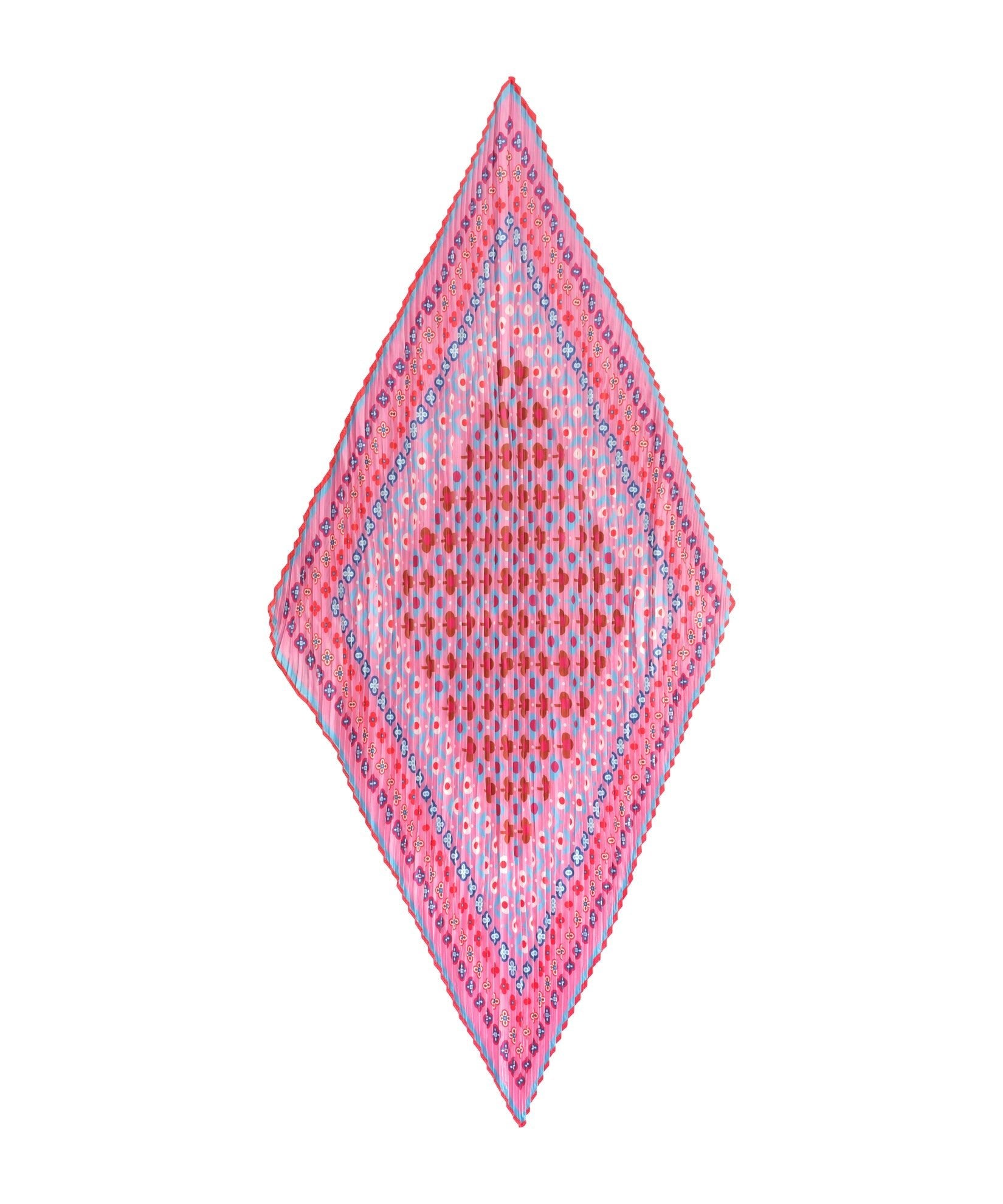 Clover Pleated Diamond ScarfPosh Boutique