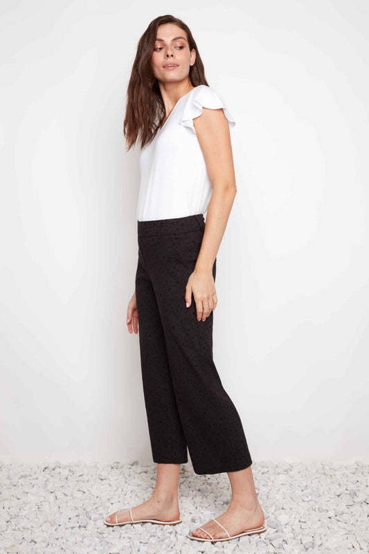Corinna Textured Crop PantPantsPosh Boutique