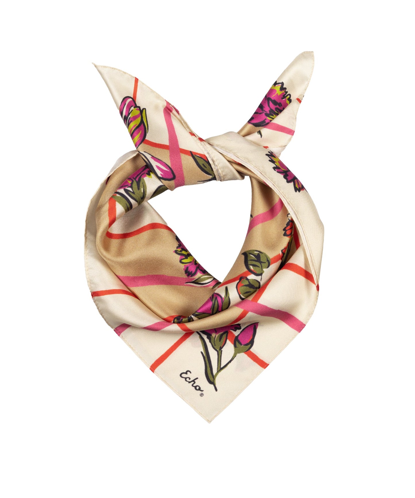 Cottage Bouquet Silk BandanaPosh Boutique