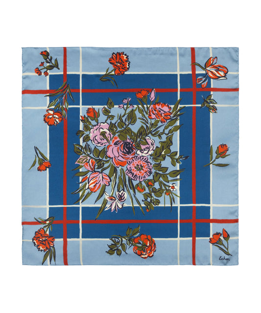 Cottage Bouquet Silk BandanaPosh Boutique
