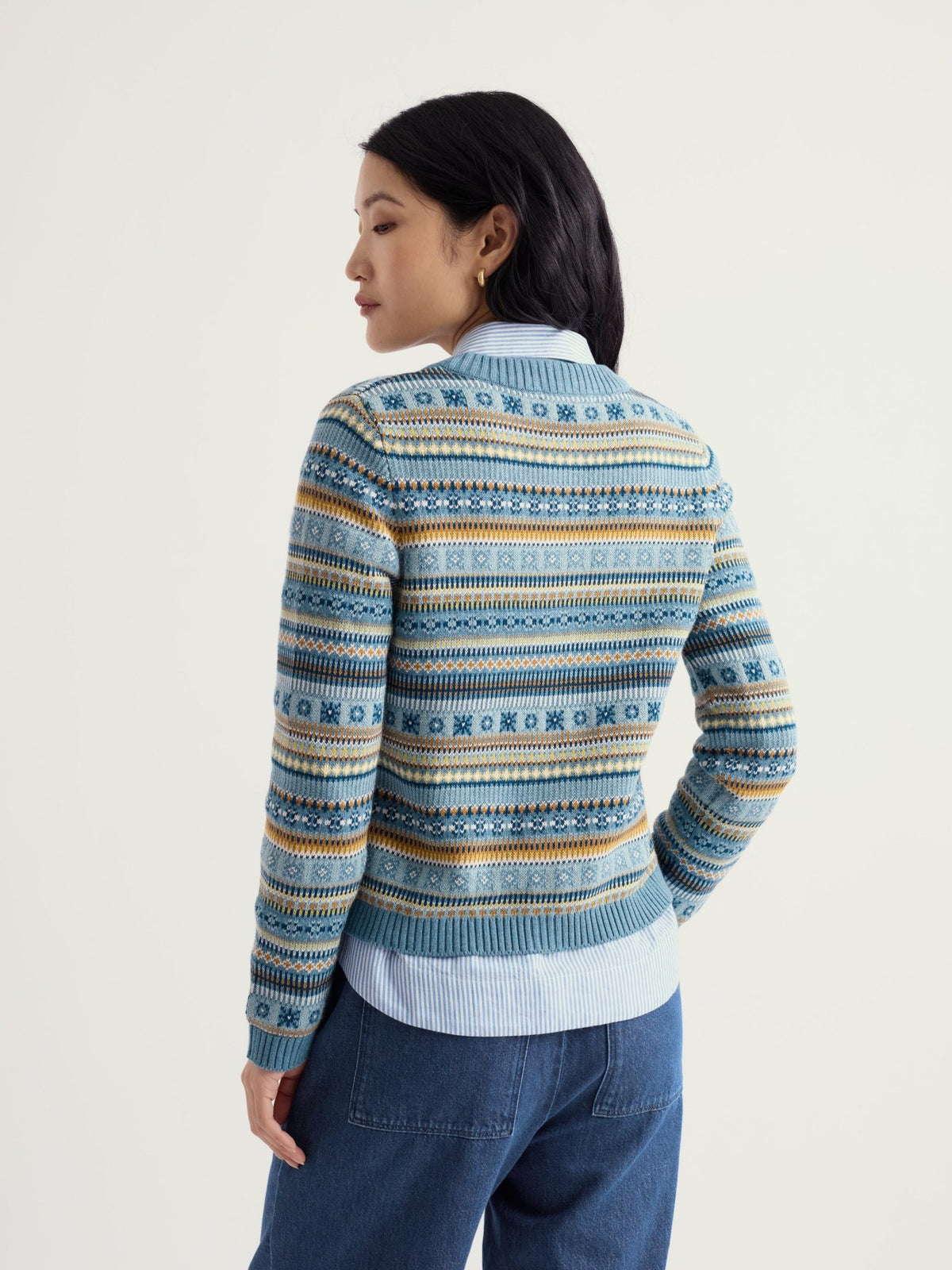 Cove Cottage Fair Isle CardiganSweatersPosh Boutique