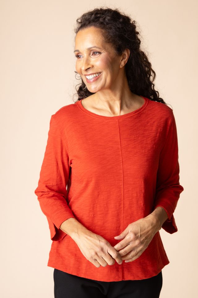 Coverstitch Boatneck TeeTopsPosh Boutique