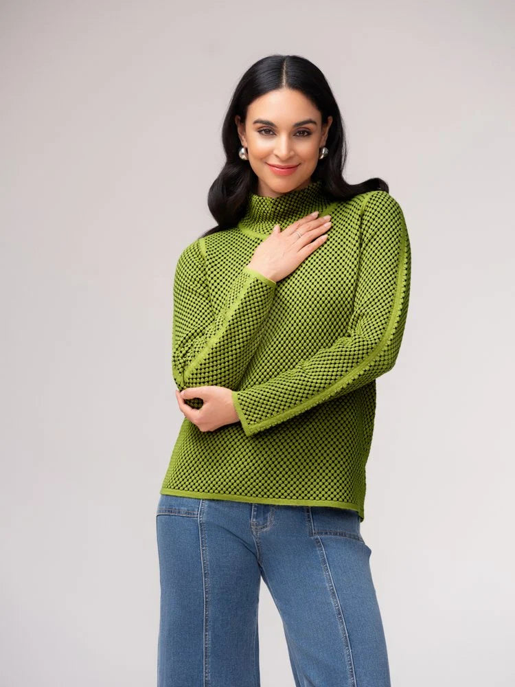 Contrast Bubble Sweater