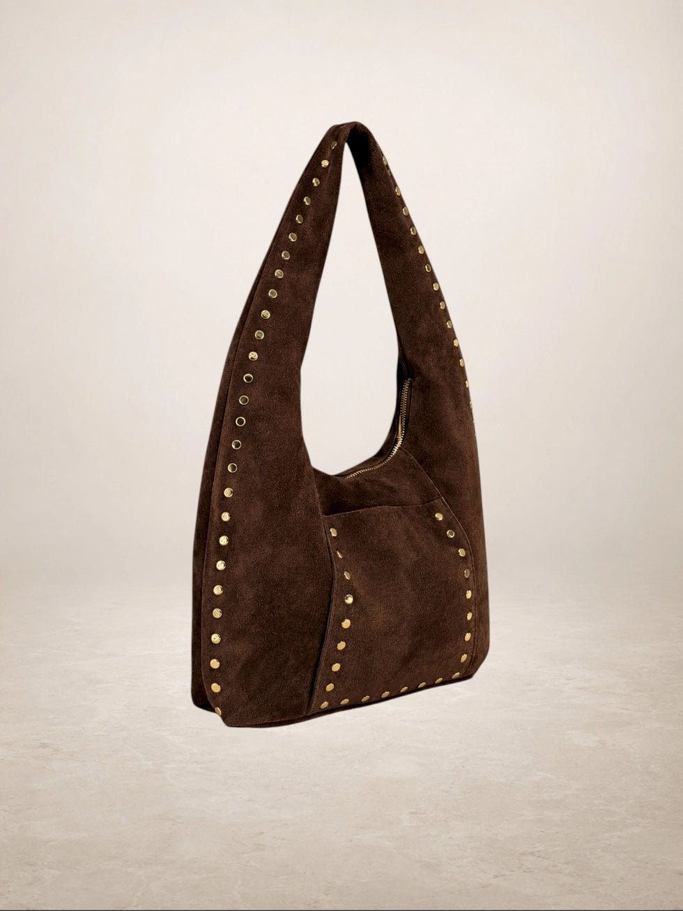 Dante Mocha Suede Leather BagPosh Boutique