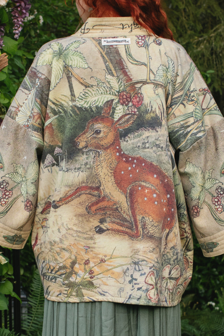 Lovelight Fleece Cottage Kimono Jacket