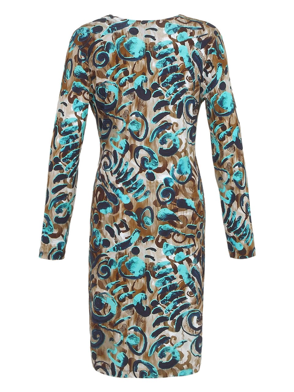 Dolcezza Abstract Wrap DresDressesPosh Boutique