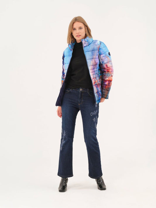 Dolcezza "The Blue City" Puffer JacketJacketsPosh Boutique